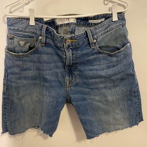 Guess Mens cut off Jean shorts vintage